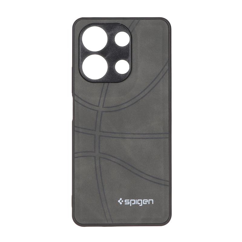قاب گوشی Redmi Note 13 4G شیائومی جیر NBA اسپیجن Spigen ضد ضربه محافظ لنز دار خاکستری کد 109127