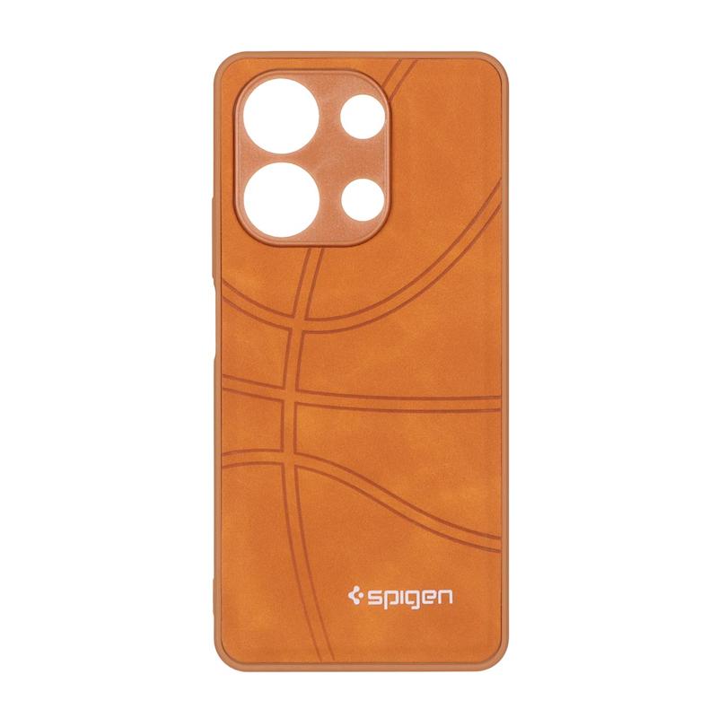 قاب گوشی Redmi Note 13 4G شیائومی جیر NBA اسپیجن Spigen ضد ضربه محافظ لنز دار عسلی کد 109129