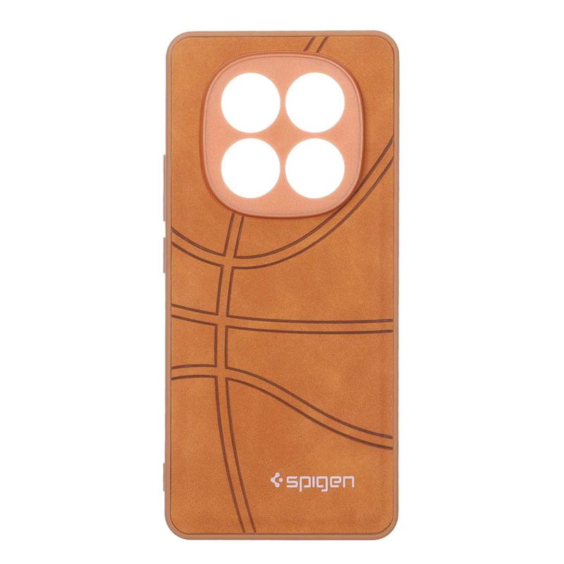 قاب گوشی Redmi Note 14 Pro 4G شیائومی جیر NBA اسپیجن Spigen ضد ضربه محافظ لنز دار عسلی کد 109139