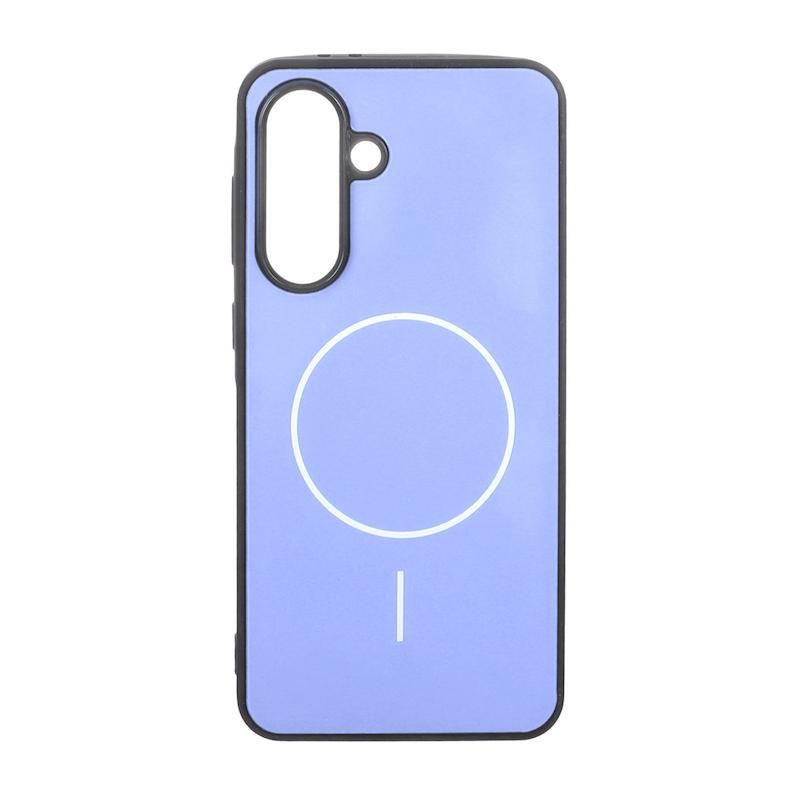 قاب گوشی Galaxy A36 / A56 سامسونگ طرح مگ سیف سخت HARD شیشه ای براق کلاسیک آبی کد 109238