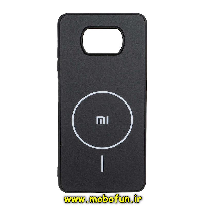 قاب گوشی Poco X3 / Poco X3 Pro شیائومی مدل PVD ضد خش پشت گلس شیشه ای طرح مگ سیف مشکی کد 94768