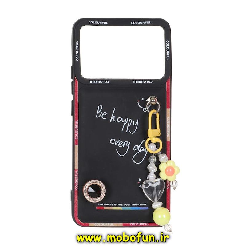 قاب گوشی Poco X6 Pro / Redmi K70E شیائومی سیلیکونی ژله ای پافر New DISIGN آویزدار مشکی کد 94808