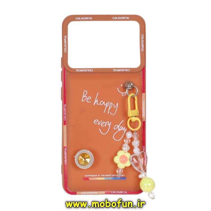 قاب گوشی Poco X6 Pro / Redmi K70E شیائومی سیلیکونی ژله ای پافر New DISIGN آویزدار عسلی کد 94811