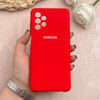 قاب گوشی Galaxy A32 5G سامسونگ سیلیکونی اورجینال پاک کنی درجه یک زیربسته قرمز کد 109312
