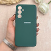 قاب گوشی Galaxy A35 سامسونگ سیلیکونی اورجینال پاک کنی درجه یک زیربسته سبز کد 109313