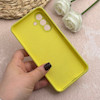 قاب گوشی Galaxy A56 سامسونگ سیلیکونی اورجینال پاک کنی درجه یک زیربسته زرد کد 109333