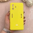 قاب گوشی Poco F4 GT / Redmi K50 Gaming شیائومی سیلیکونی اورجینال پاک کنی درجه یک زیربسته زرد کد 109334