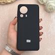قاب گوشی Xiaomi 13 Lite شیائومی سیلیکونی اورجینال پاک کنی درجه یک زیربسته مشکی کد 109346