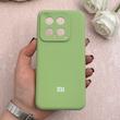 قاب گوشی Xiaomi 14 شیائومی سیلیکونی اورجینال پاک کنی درجه یک زیربسته سبز کد 109357