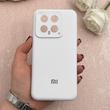 قاب گوشی Xiaomi 14 شیائومی سیلیکونی اورجینال پاک کنی درجه یک زیربسته سفید کد 109360