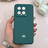 قاب گوشی Xiaomi 14 شیائومی سیلیکونی اورجینال پاک کنی درجه یک زیربسته سبز کد 109361