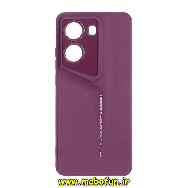 قاب گوشی Poco X7 Pro شیائومی سری Porsche Design سیلیکونی ژله ای محافظ لنز دار بنفش کد 94888