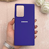 قاب گوشی Galaxy Note 20 Ultra سامسونگ سیلیکونی اورجینال پاک کنی درجه یک زیربسته بنفش تیره کد 109372