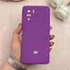 قاب گوشی Poco F3 / Mi 11i شیائومی سیلیکونی اورجینال پاک کنی درجه یک زیربسته بنفش کد 109376