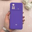 قاب گوشی Poco M4 Pro 4G شیائومی سیلیکونی اورجینال پاک کنی درجه یک زیربسته بنفش کد 109402