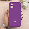 قاب گوشی Poco X4 Pro شیائومی سیلیکونی اورجینال پاک کنی درجه یک زیربسته بنفش کد 109419
