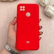 قاب گوشی Redmi 9C / Redmi 10A / Poco C3 شیائومی سیلیکونی اورجینال پاک کنی درجه یک زیربسته قرمز کد 109440
