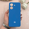 قاب گوشی Redmi 13C / Poco C65 شیائومی سیلیکونی اورجینال پاک کنی درجه یک زیربسته آبی تیره کد 109471