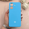 قاب گوشی Redmi 13C / Poco C65 شیائومی سیلیکونی اورجینال پاک کنی درجه یک زیربسته آبی کد 109472