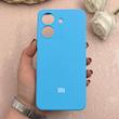 قاب گوشی Redmi 13C / Poco C65 شیائومی سیلیکونی اورجینال پاک کنی درجه یک زیربسته آبی کد 109472
