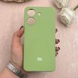 قاب گوشی Redmi 13C / Poco C65 شیائومی سیلیکونی اورجینال پاک کنی درجه یک زیربسته سبز کد 109473