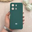 قاب گوشی Redmi 13C / Poco C65 شیائومی سیلیکونی اورجینال پاک کنی درجه یک زیربسته سبز تیره کد 109474