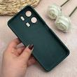 قاب گوشی Redmi 13C / Poco C65 شیائومی سیلیکونی اورجینال پاک کنی درجه یک زیربسته سبز تیره کد 109474