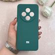 قاب گوشی Redmi 14C / Poco C75 / Redmi A4 شیائومی سیلیکونی اورجینال پاک کنی درجه یک زیربسته سبز تیره کد 109501