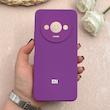 قاب گوشی Redmi A3 / Redmi A3X شیائومی سیلیکونی اورجینال پاک کنی درجه یک زیربسته بنفش کد 109506