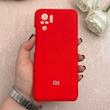 قاب گوشی Redmi Note 10S / Redmi Note 10 4G / Poco M5S شیائومی سیلیکونی اورجینال پاک کنی درجه یک زیربسته قرمز کد 109548