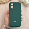 قاب گوشی Redmi Note 11 Pro 4G Global / Redmi Note 11 Pro 5G Global / Redmi Note 11E Pro / Redmi Note 12 Pro 4G شیائومی سیلیکونی اورجینال پاک کنی درجه یک زیربسته سبز تیره کد 109583