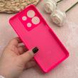 قاب گوشی Redmi Note 13 4G شیائومی سیلیکونی اورجینال پاک کنی درجه یک زیربسته سرخابی کد 109613
