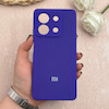 قاب گوشی Redmi Note 13 5G شیائومی سیلیکونی اورجینال پاک کنی درجه یک زیربسته بنفش تیره کد 109614