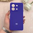 قاب گوشی Redmi Note 13 5G شیائومی سیلیکونی اورجینال پاک کنی درجه یک زیربسته بنفش تیره کد 109614