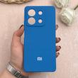 قاب گوشی Redmi Note 13 5G شیائومی سیلیکونی اورجینال پاک کنی درجه یک زیربسته آبی کد 109615