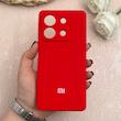 قاب گوشی Redmi Note 13 5G شیائومی سیلیکونی اورجینال پاک کنی درجه یک زیربسته قرمز کد 109622