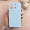 قاب گوشی Redmi Note 13 5G شیائومی سیلیکونی اورجینال پاک کنی درجه یک زیربسته آبی کد 109623