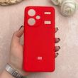 قاب گوشی Redmi Note 13 Pro Plus شیائومی سیلیکونی اورجینال پاک کنی درجه یک زیربسته قرمز کد 109634