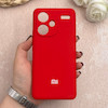 قاب گوشی Redmi Note 13 Pro Plus شیائومی سیلیکونی اورجینال پاک کنی درجه یک زیربسته قرمز کد 109635