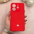 قاب گوشی Redmi Note 14 4G شیائومی سیلیکونی اورجینال پاک کنی درجه یک زیربسته قرمز کد 109643