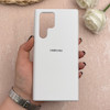 قاب گوشی Galaxy S22 Ultra سامسونگ سیلیکونی اورجینال پاک کنی درجه یک زیربسته سفید کد 109656