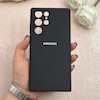 قاب گوشی Galaxy S22 Ultra سامسونگ سیلیکونی اورجینال پاک کنی درجه یک زیربسته مشکی کد 109662