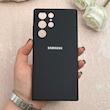 قاب گوشی Galaxy S22 Ultra سامسونگ سیلیکونی اورجینال پاک کنی درجه یک زیربسته مشکی کد 109662