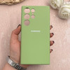 قاب گوشی Galaxy S23 Ultra سامسونگ سیلیکونی اورجینال پاک کنی درجه یک زیربسته سبز کد 109680