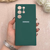 قاب گوشی Galaxy S24 Ultra سامسونگ سیلیکونی اورجینال پاک کنی درجه یک زیربسته سبز کد 109712
