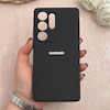 قاب گوشی Galaxy S25 Ultra سامسونگ سیلیکونی اورجینال پاک کنی درجه یک زیربسته مشکی کد 109723