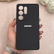 قاب گوشی Galaxy S25 Ultra سامسونگ سیلیکونی اورجینال پاک کنی درجه یک زیربسته مشکی کد 109723