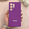 قاب گوشی Galaxy S25 Ultra سامسونگ سیلیکونی اورجینال پاک کنی درجه یک زیربسته بنفش کد 109725