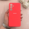 قاب گوشی Galaxy S24 FE سامسونگ سیلیکونی اورجینال پاک کنی درجه یک زیربسته صورتی فانتزی کد 109744
