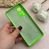قاب گوشی Xiaomi 12 / Xiaomi 12X شیائومی سیلیکونی اورجینال پاک کنی درجه یک زیربسته سبز فسفری کد 109752
